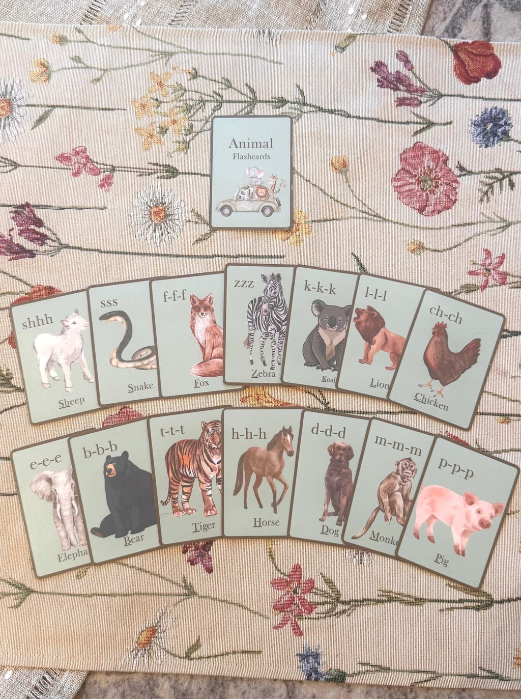 Monthly Learning Set – Children's Flashcards & Activity Set